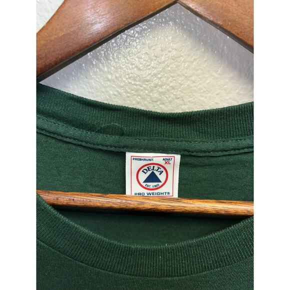 Vintage Cape Cod Bagel Company Shirt Delta Green Short Sleeve Tee 90s 1990s XL - Picture 4 of 7